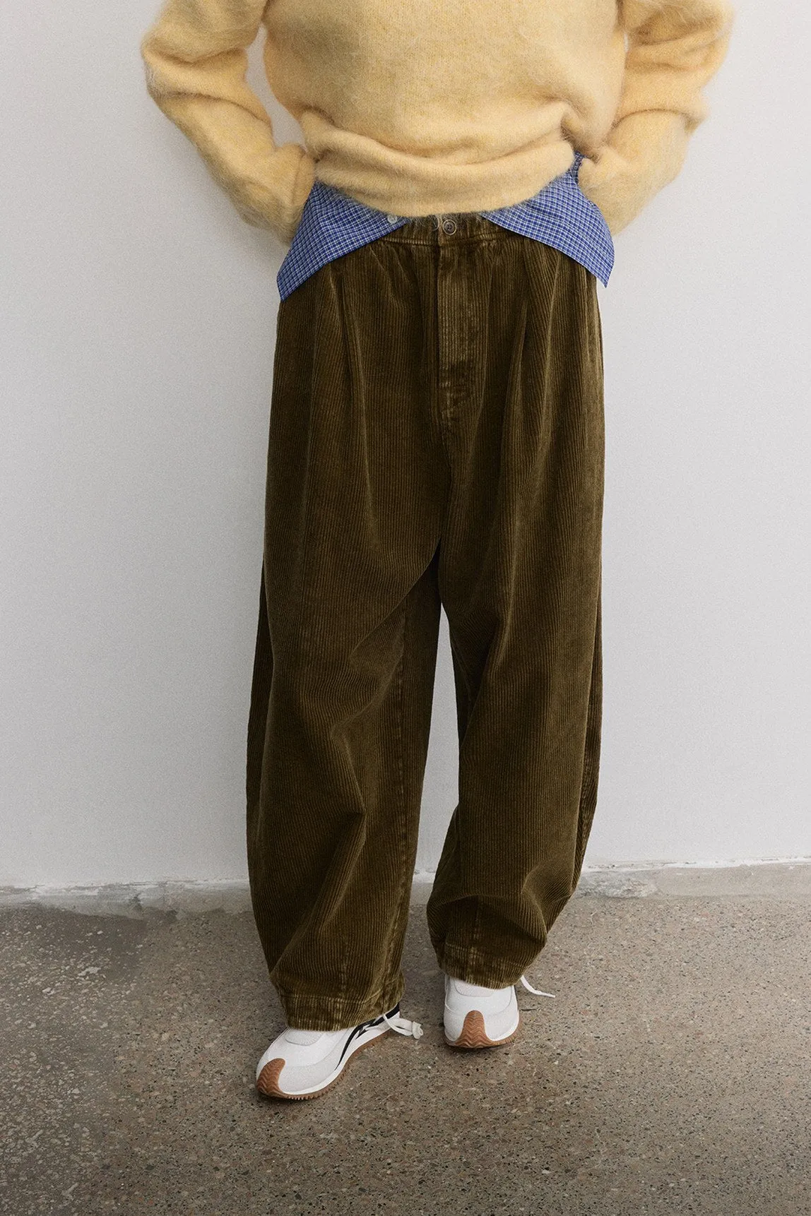 100% cotton corduroy banana pants | 3 color