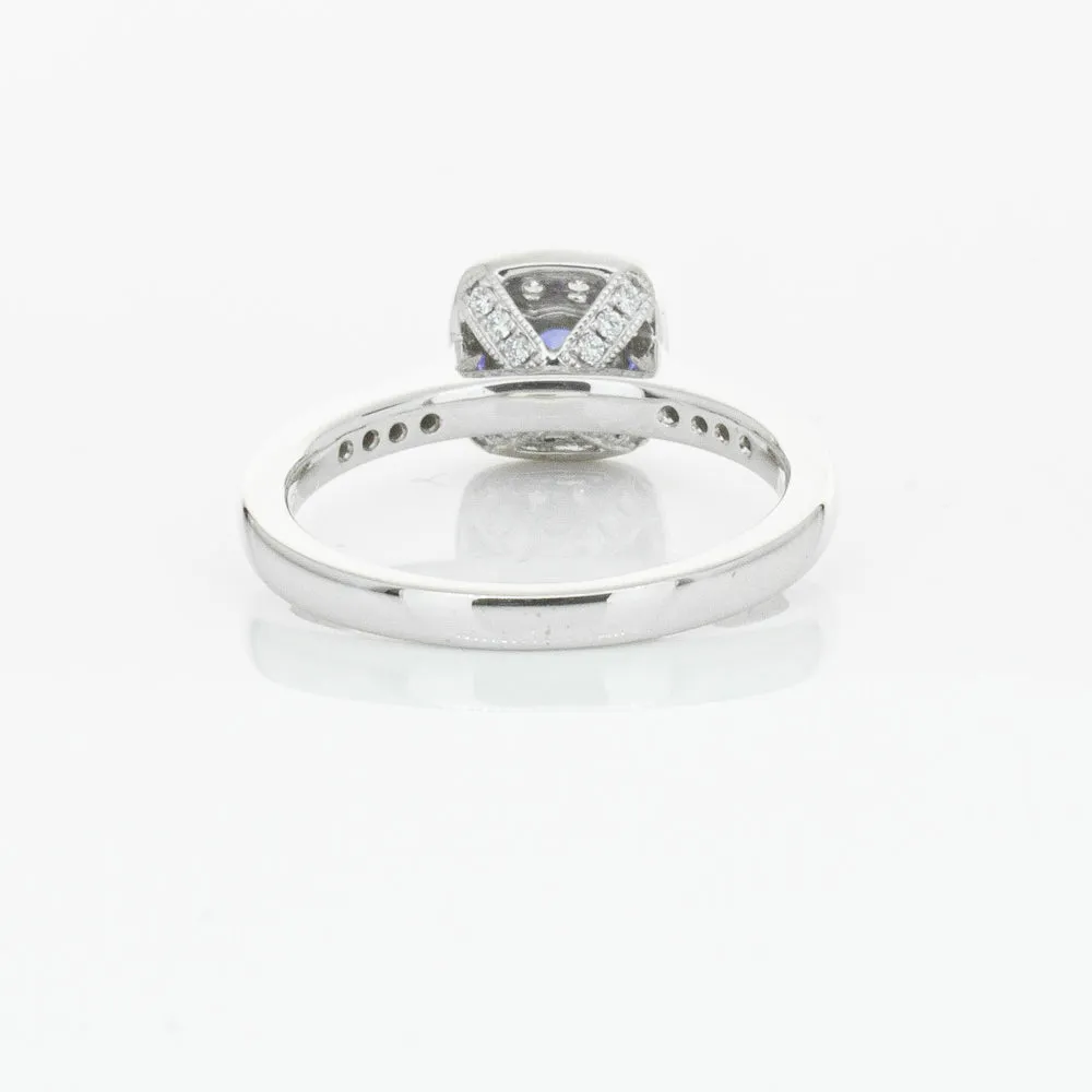 18ct White Gold .38ct Sapphire & Diamond Aurora Ring