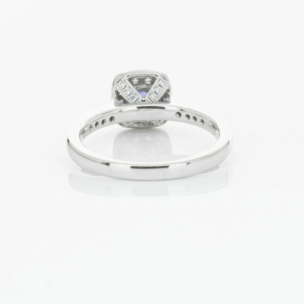 18ct White Gold .38ct Sapphire & Diamond Aurora Ring