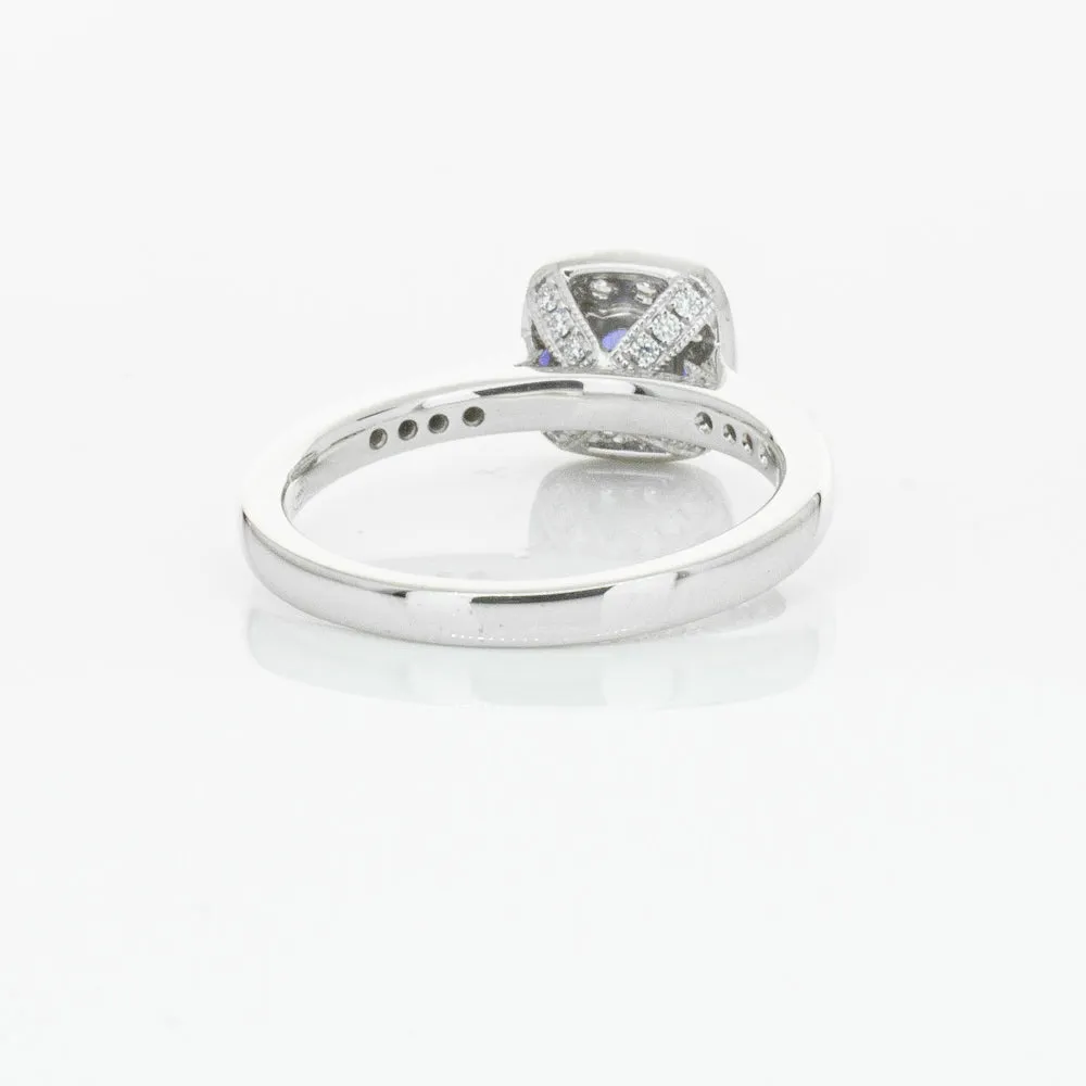 18ct White Gold .38ct Sapphire & Diamond Aurora Ring