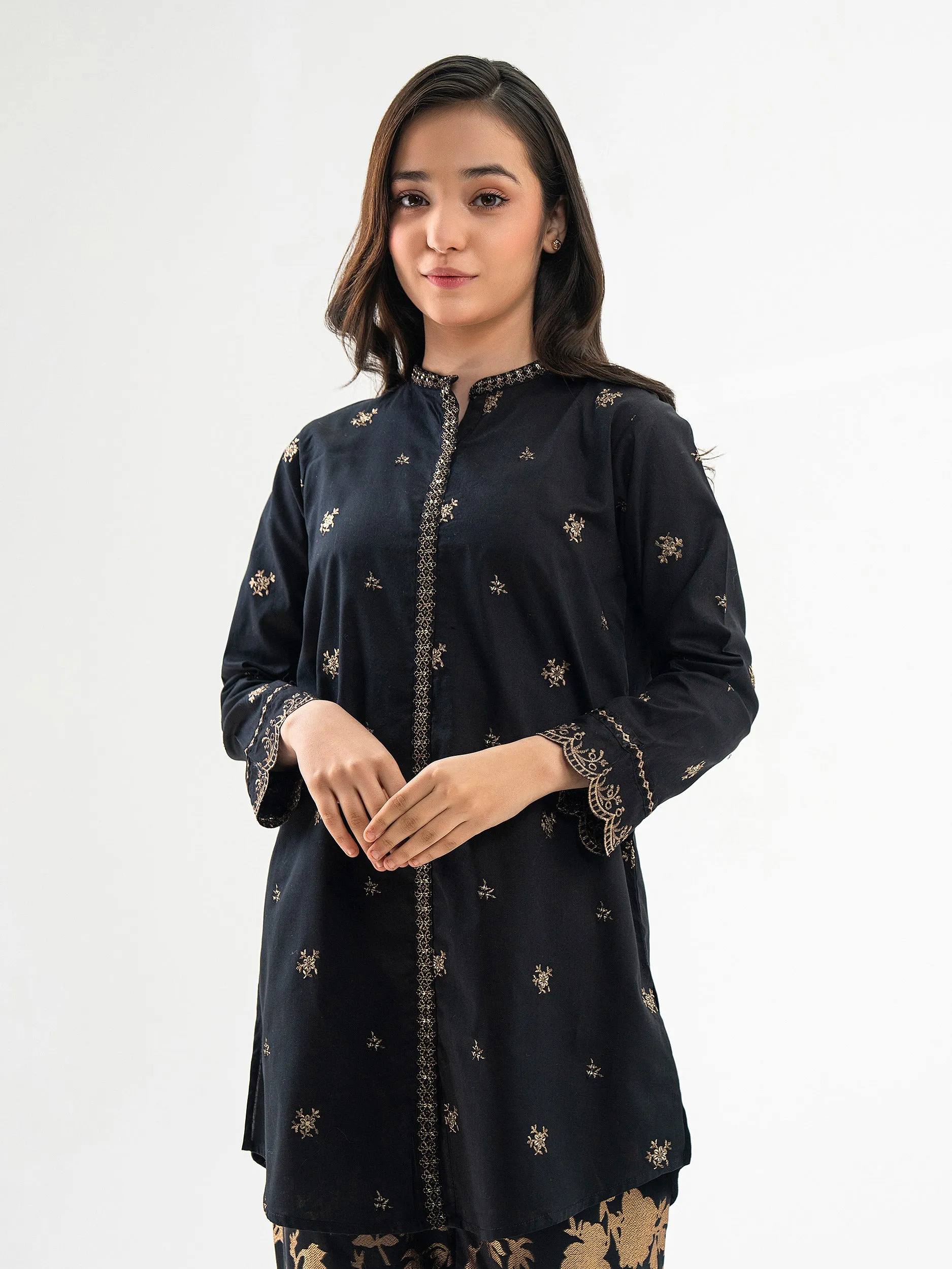 2 Piece Cotton Suit-Embroidered(Pret)