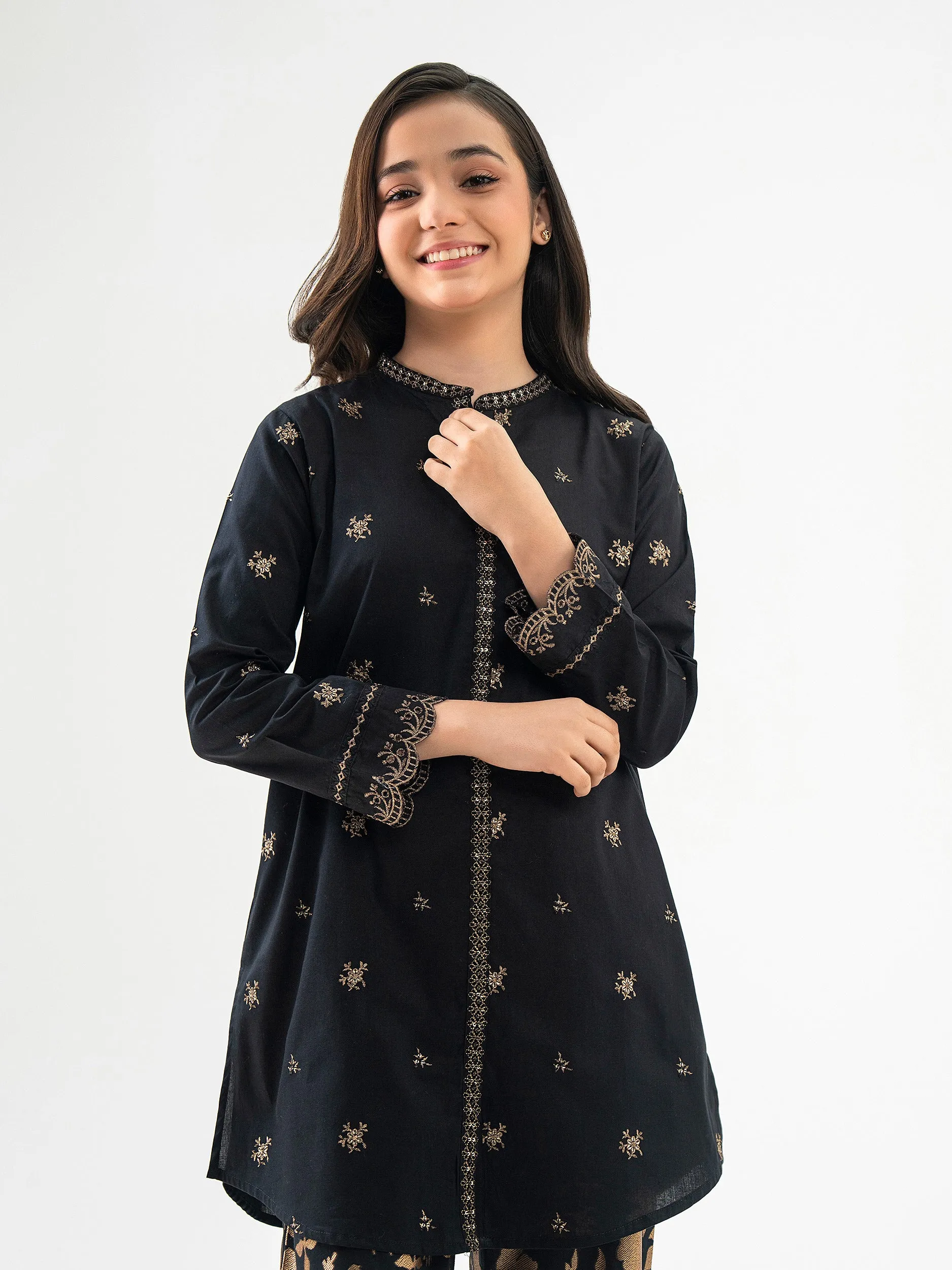 2 Piece Cotton Suit-Embroidered(Pret)