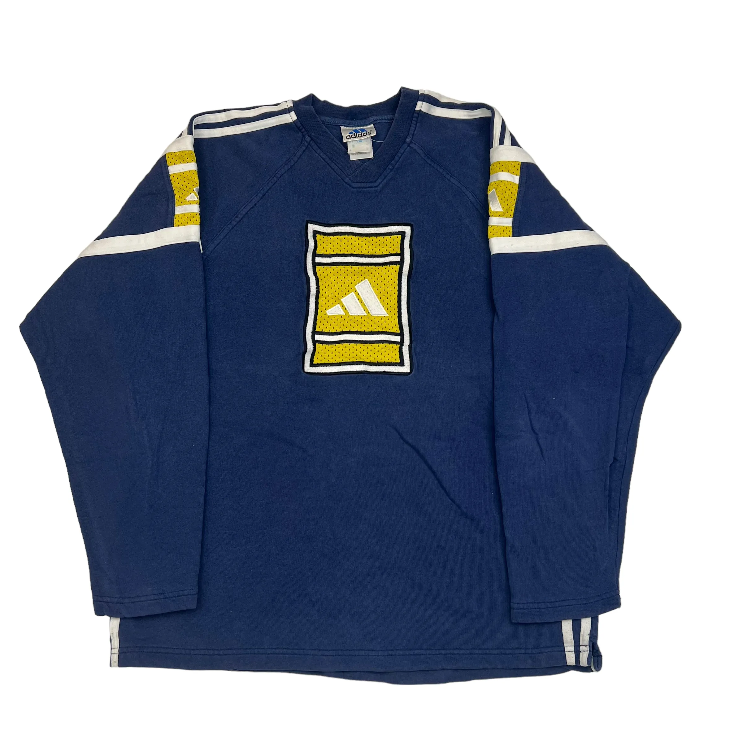 Adidas 90's Blue Big Logo Sweatshirt