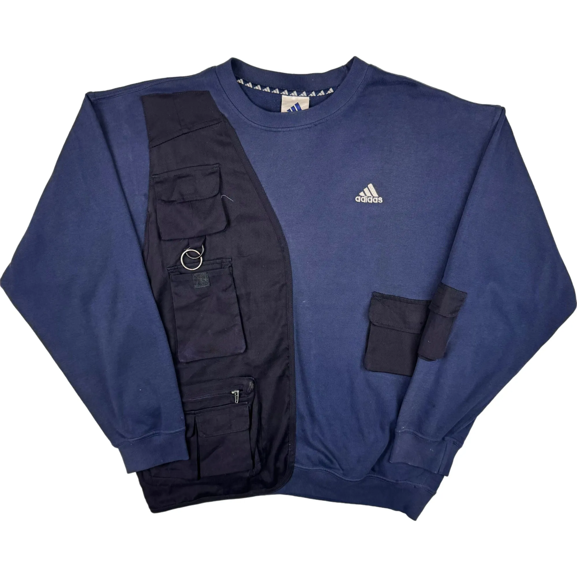 Adidas 90's Custom Tactical Multi-Pocket Sweatshirt Navy