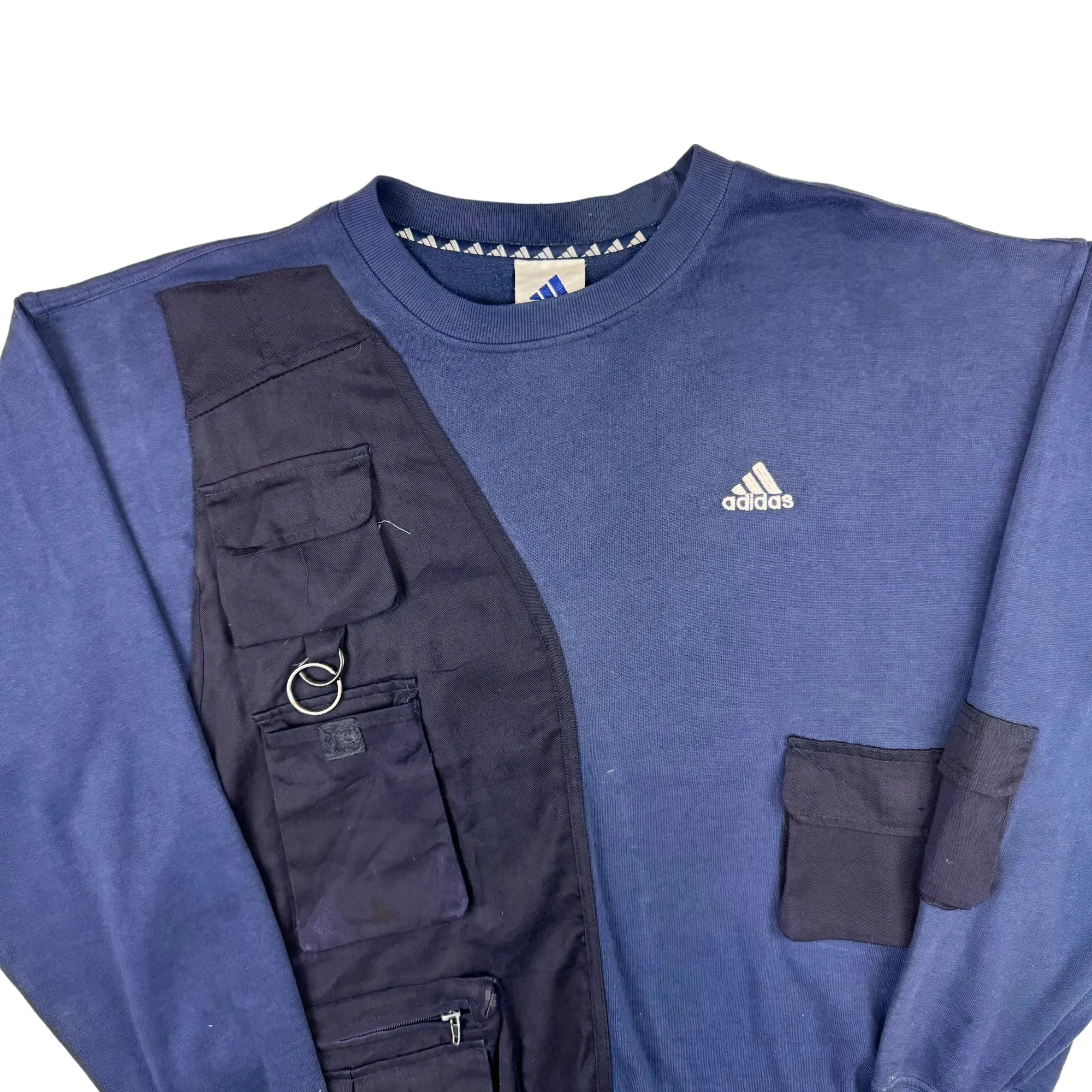 Adidas 90's Custom Tactical Multi-Pocket Sweatshirt Navy