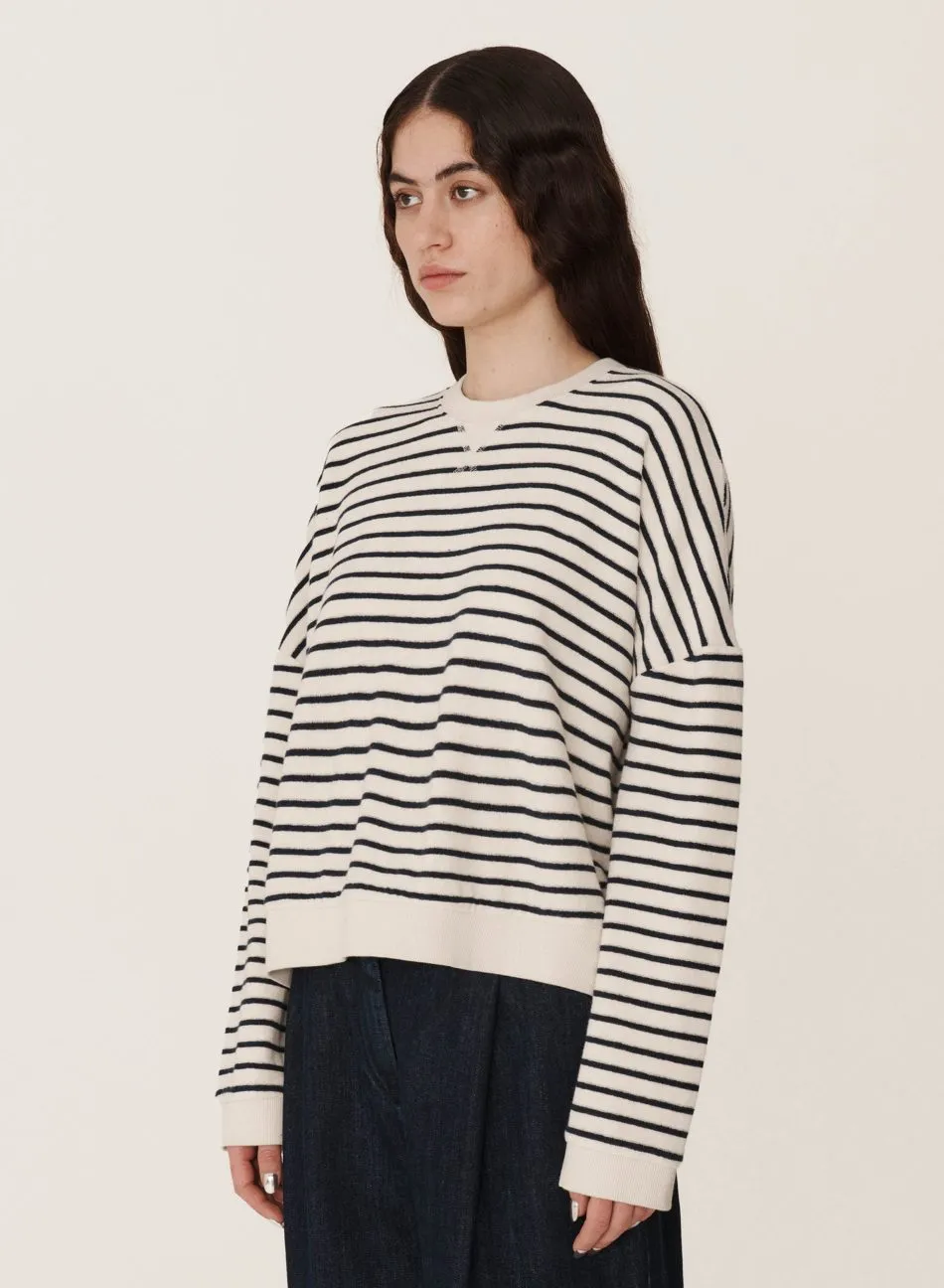 Almost Grown Sweatshirt —ECRU / NAVY