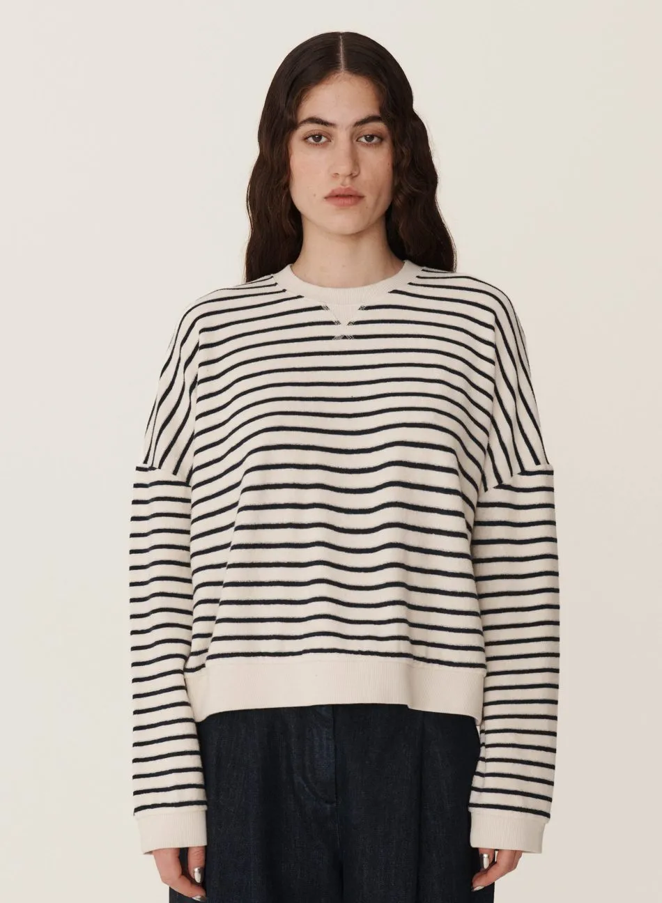 Almost Grown Sweatshirt —ECRU / NAVY