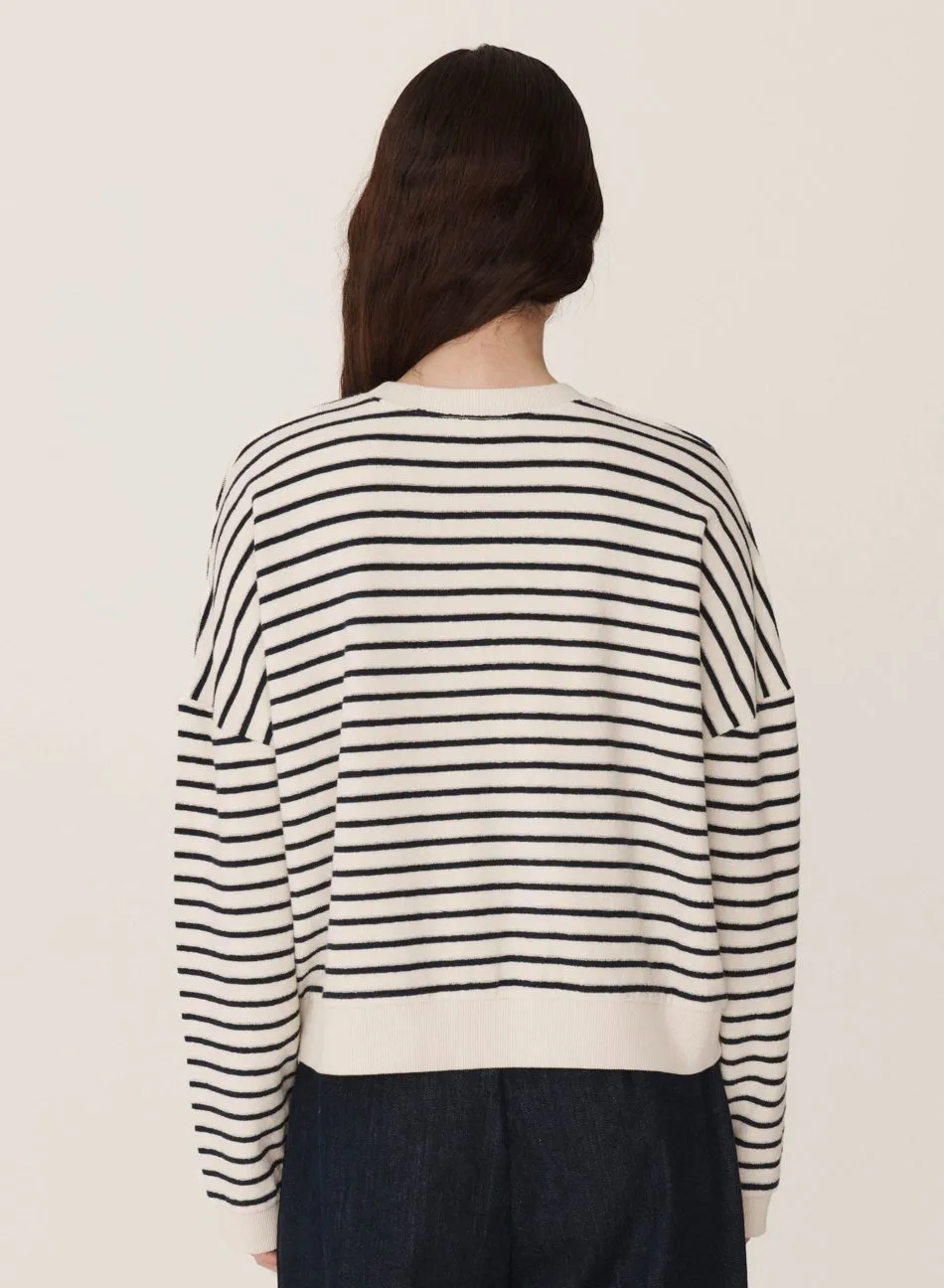 Almost Grown Sweatshirt —ECRU / NAVY