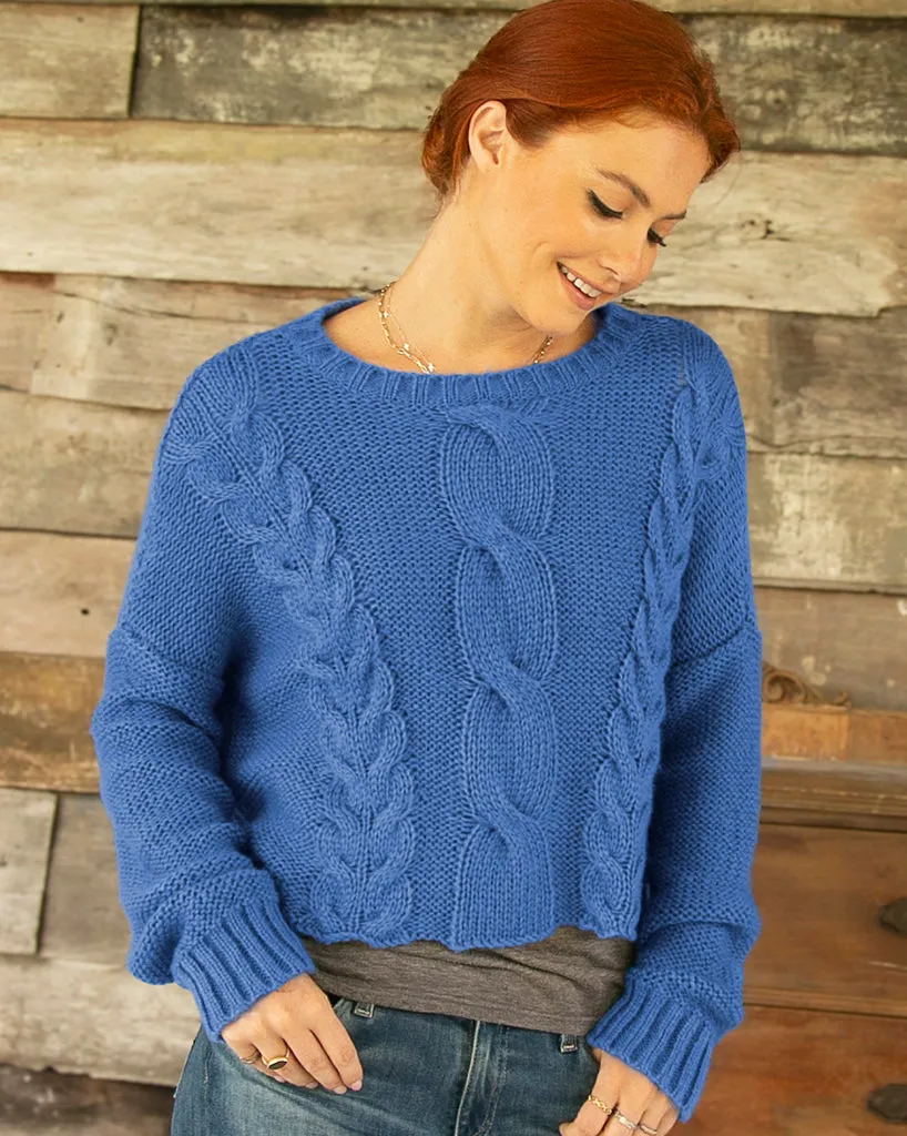 ASPEN CROPPED CABLE CREW CHUNKY