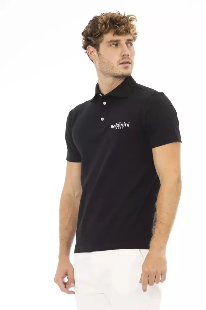 Baldinini Trend Black Cotton Men Polo Men's Shirt