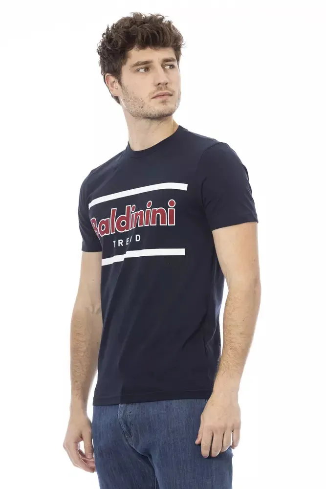 Baldinini Trend Blue Cotton Men Men's T-Shirt