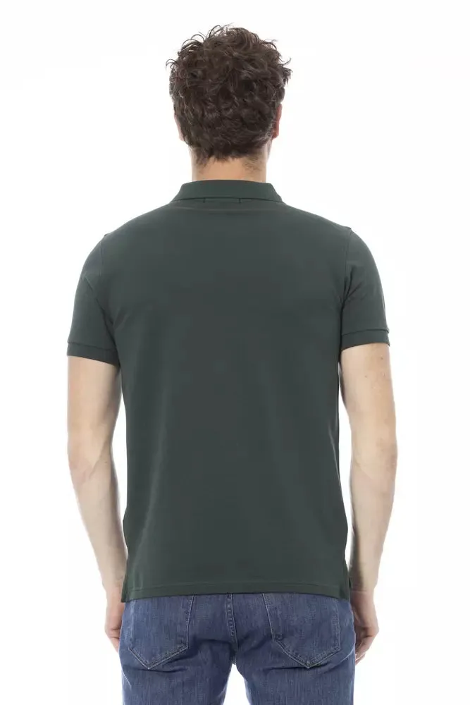 Baldinini Trend Green Cotton Men Men's Polo