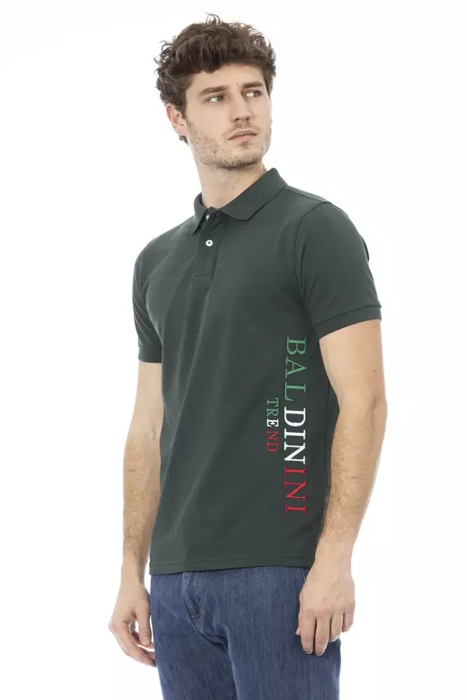 Baldinini Trend Green Cotton Men Men's Polo