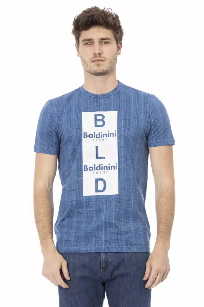 Baldinini Trend Light Blue Cotton Men Men's T-Shirt