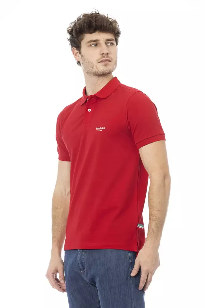 Baldinini Trend Red Cotton Men Men's Polo