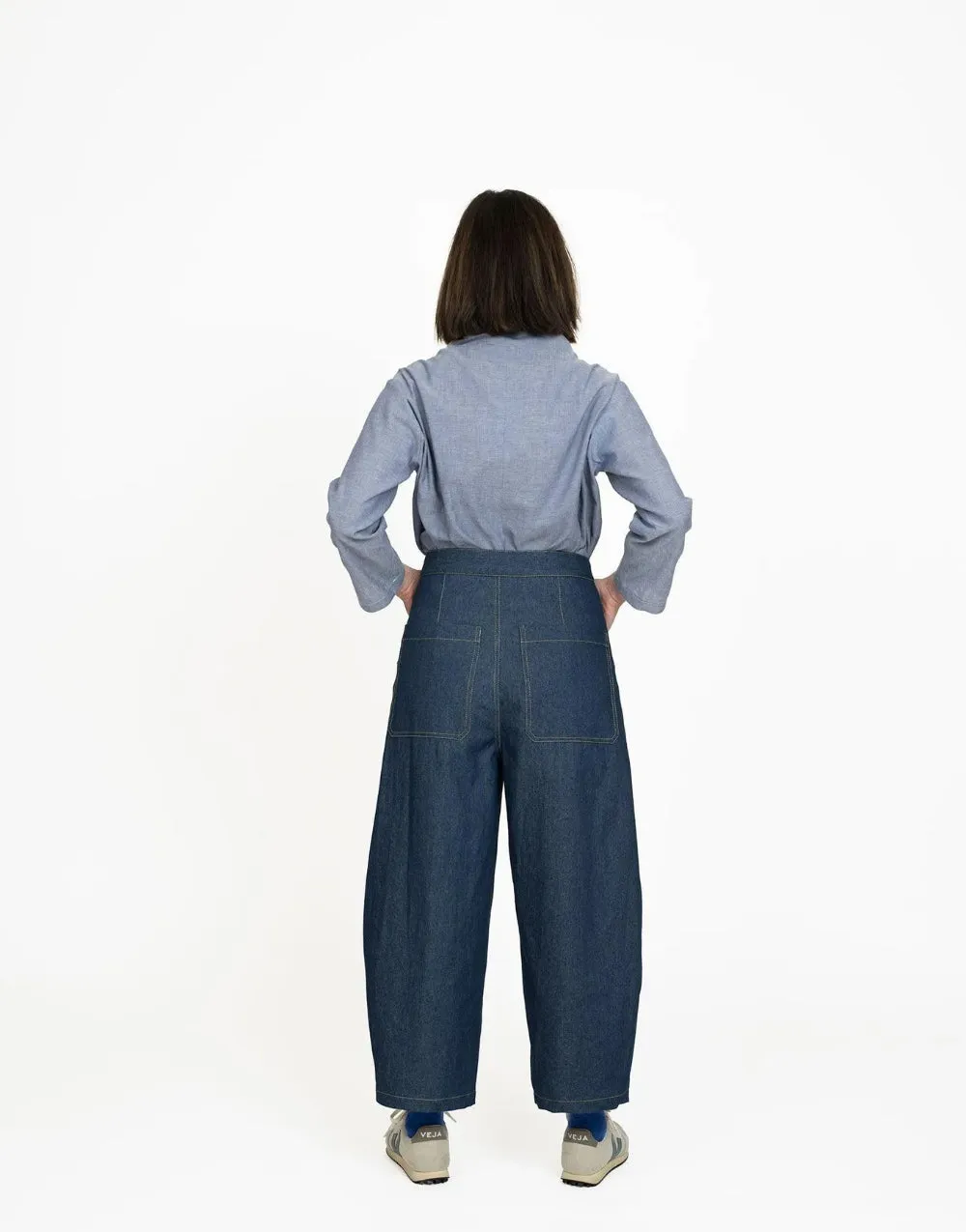 Barrel Leg Trousers Sewing Pattern, The Assembly Line