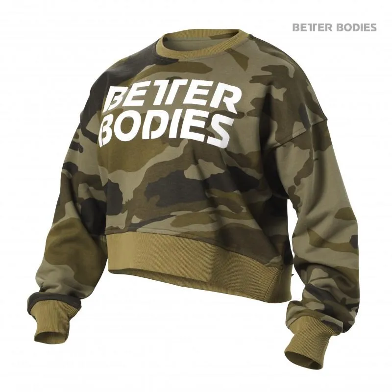 Better Bodies Chelsea Sweater - Dark Green Camo