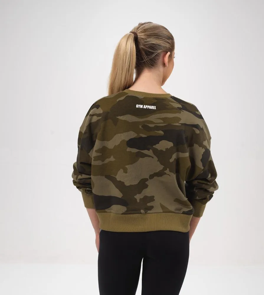 Better Bodies Chelsea Sweater - Dark Green Camo