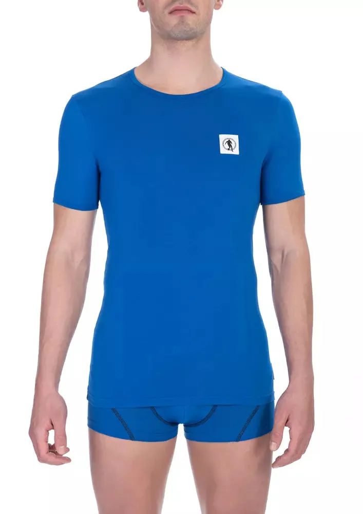 Bikkembergs Blue Cotton Men Men's T-Shirt