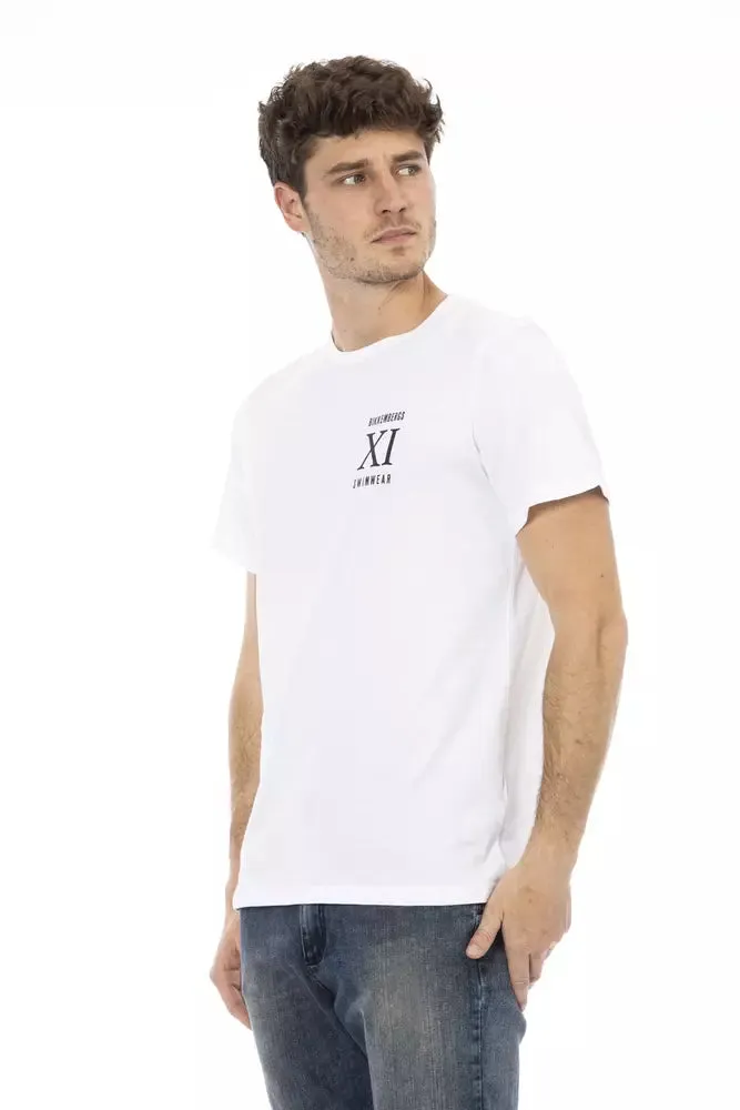 Bikkembergs White Cotton Men Men's T-Shirt