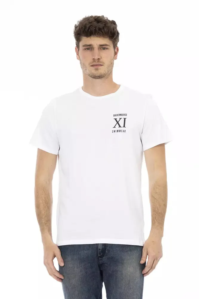 Bikkembergs White Cotton Men Men's T-Shirt