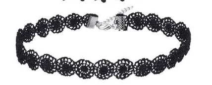 Black Crochet Lace Choker