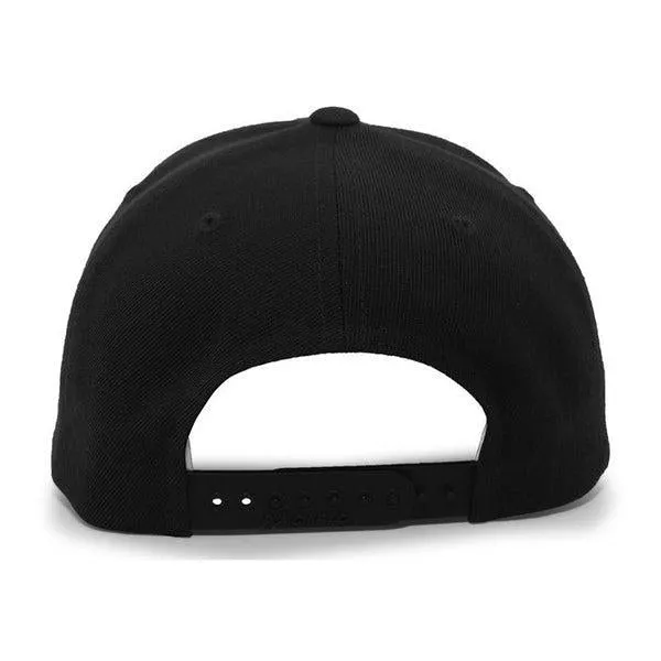 Black Sheep Big League Pro Wool Snapback Hat Black