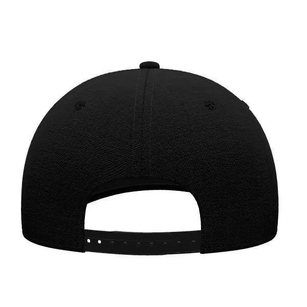 Black Sheep Type Unstructured Acrylic/ Wool Snapback Hat Black