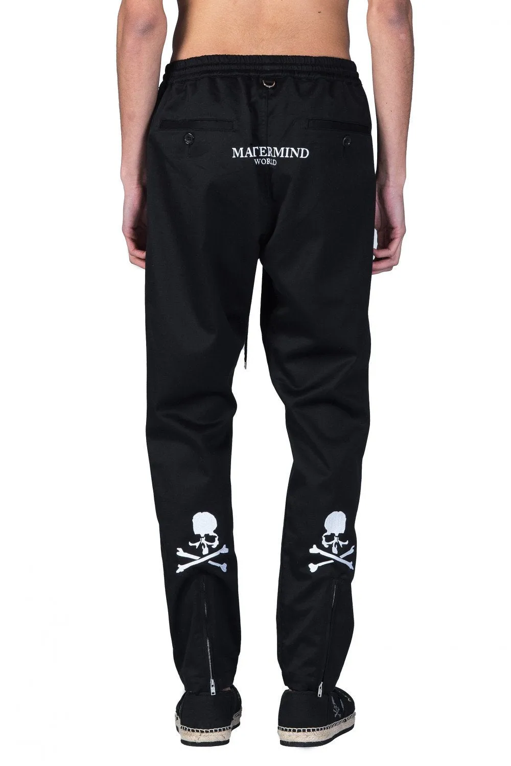 Black Skull Logo Trousers