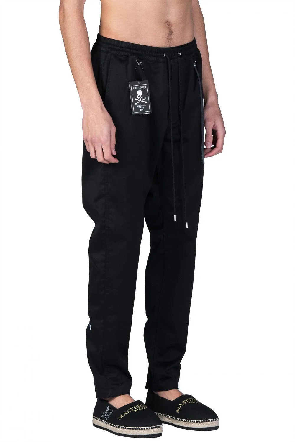 Black Skull Logo Trousers