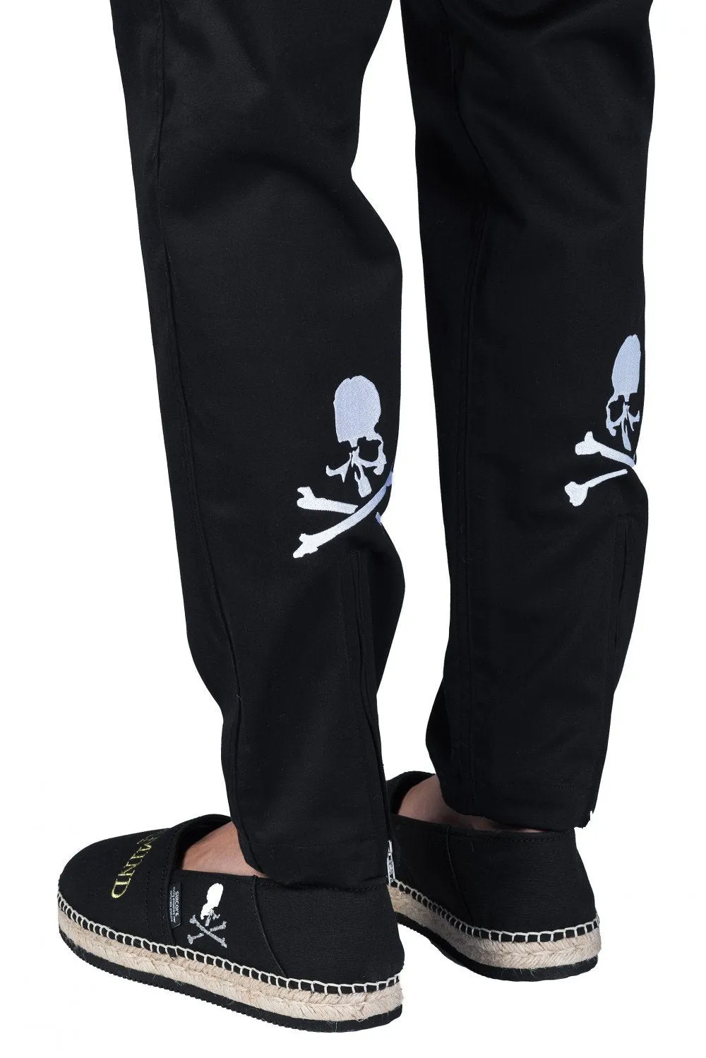 Black Skull Logo Trousers