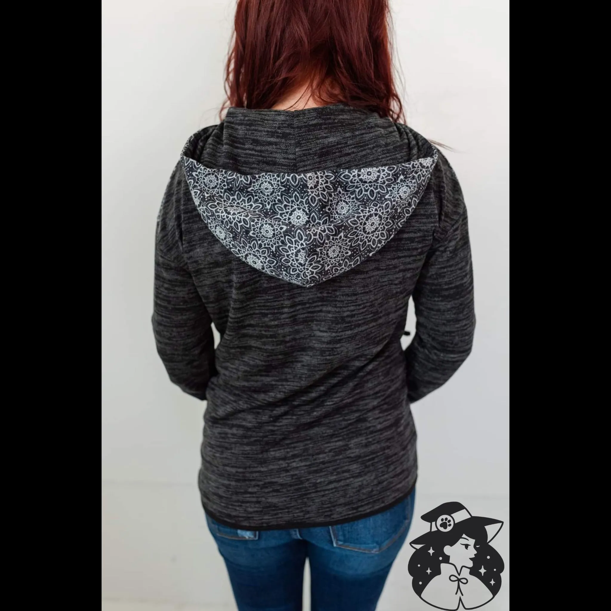 Black Snowflake Hoodie