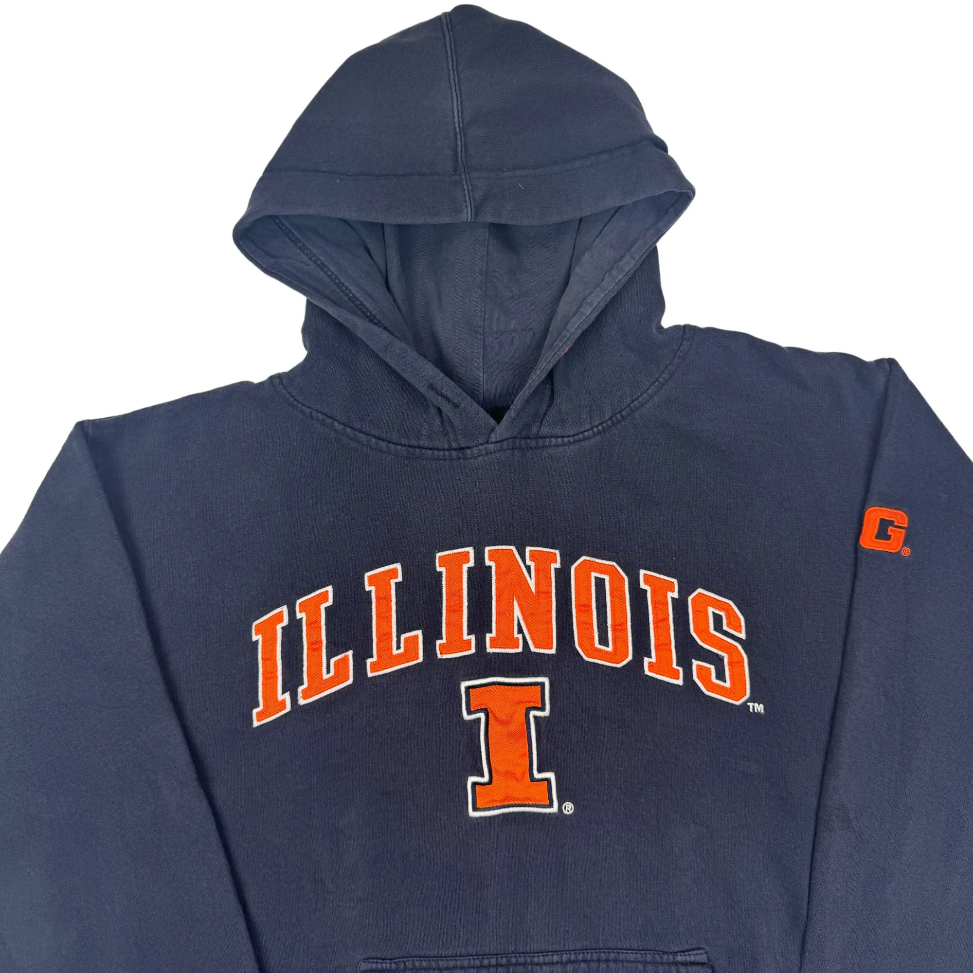 Blue 84 Illinois Embroidered Pullover Hoodie Navy