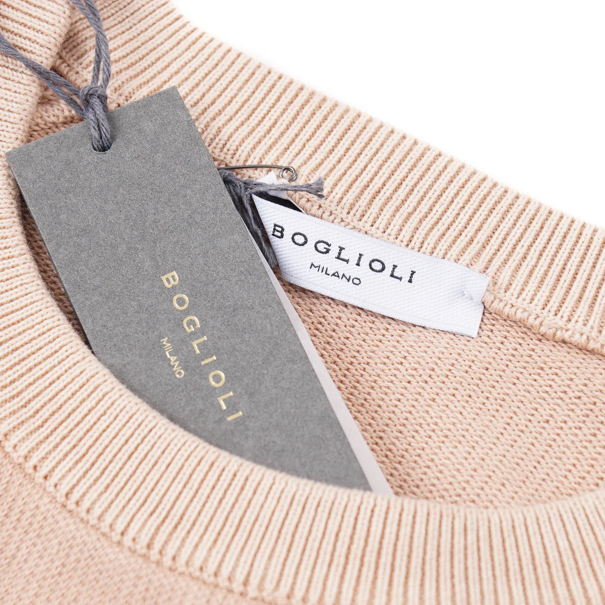 Boglioli Soft Cotton-Silk-Cashmere Sweater