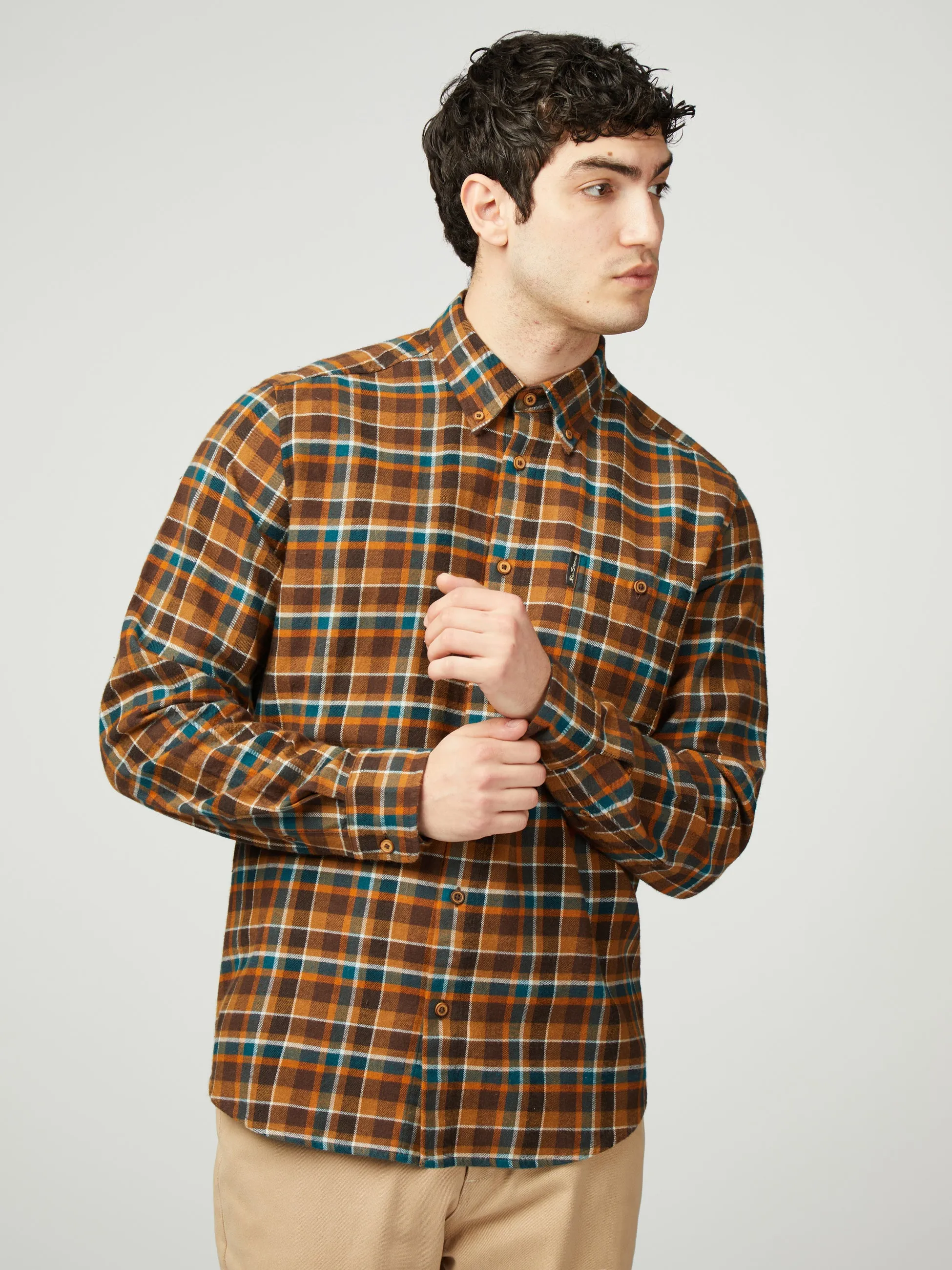 Brushed Plaid Check - Brown