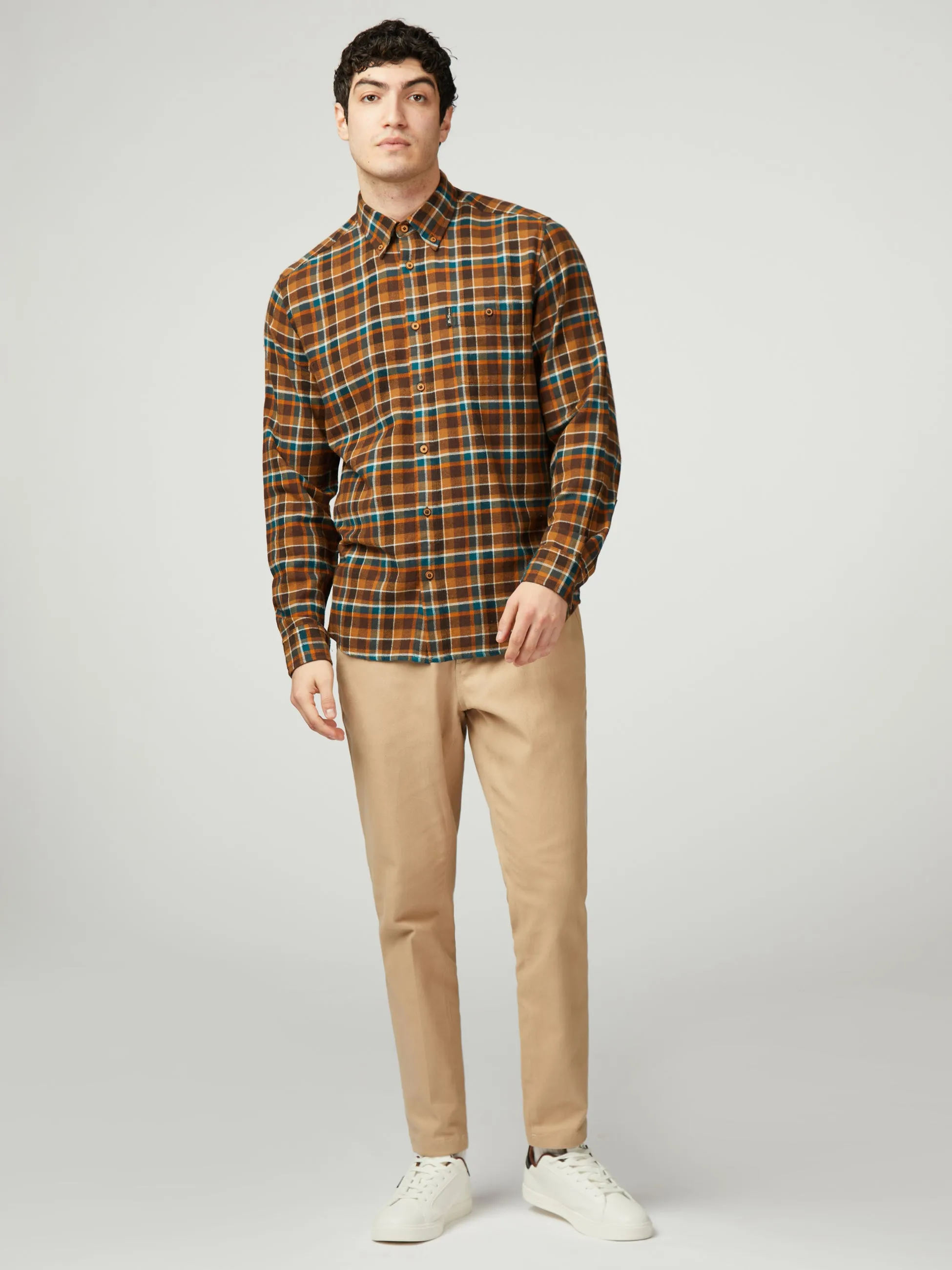 Brushed Plaid Check - Brown