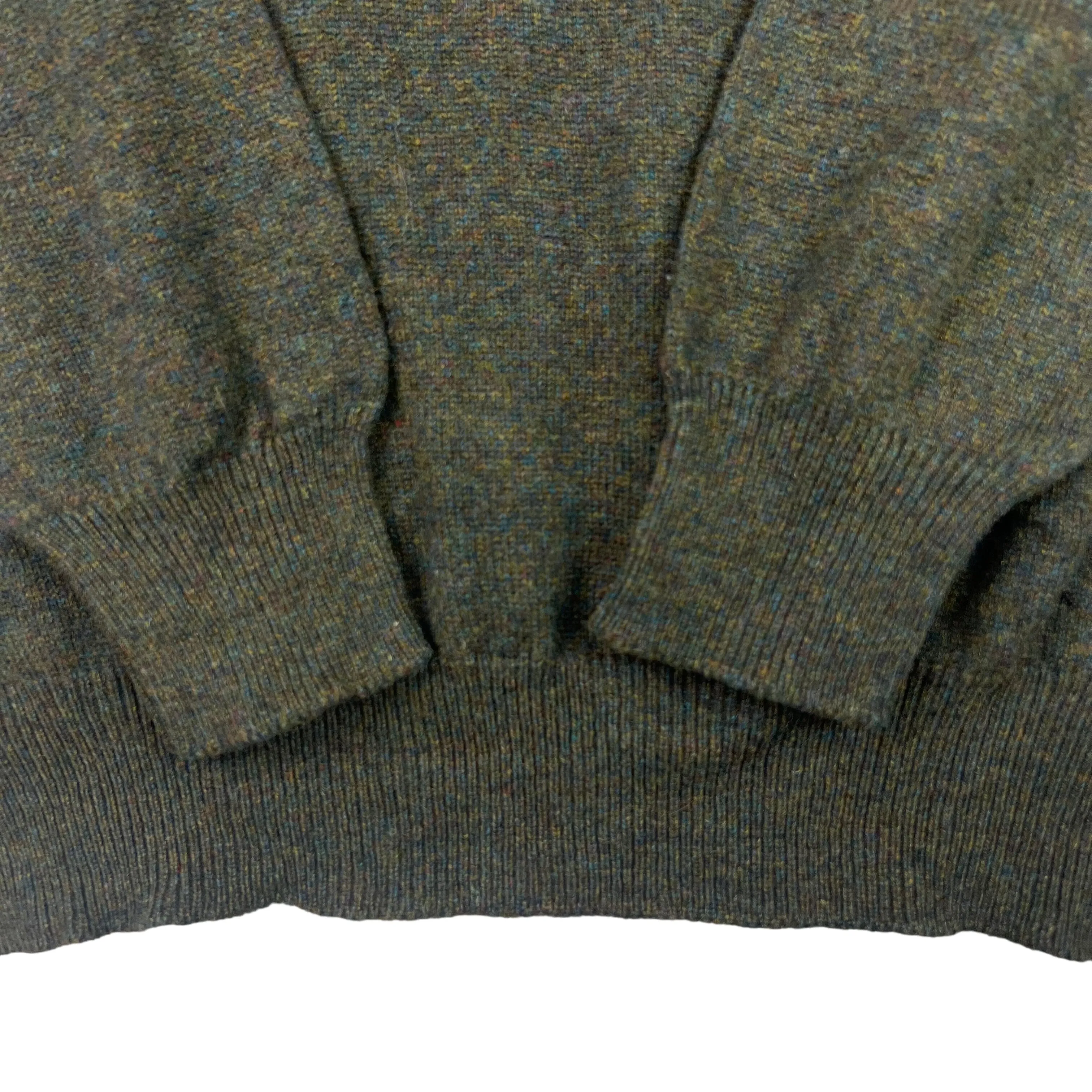 Burberrys Vintage Green Lambswool Knitted Jumper