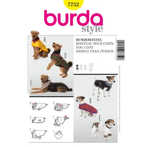 Burda Dog Coats 7752