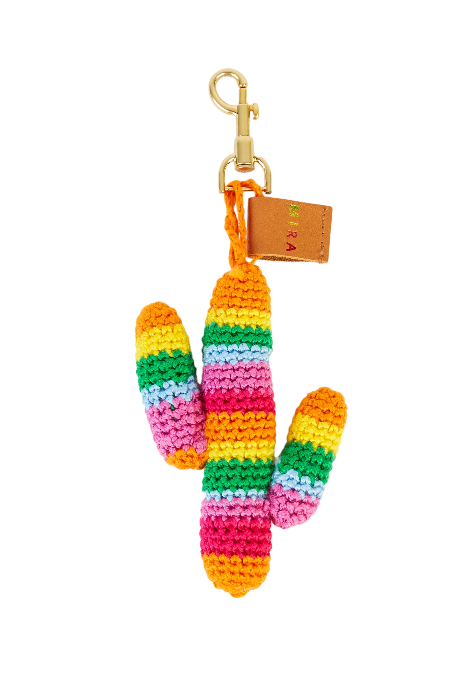 Cactus Hand Crochet Bag Charm