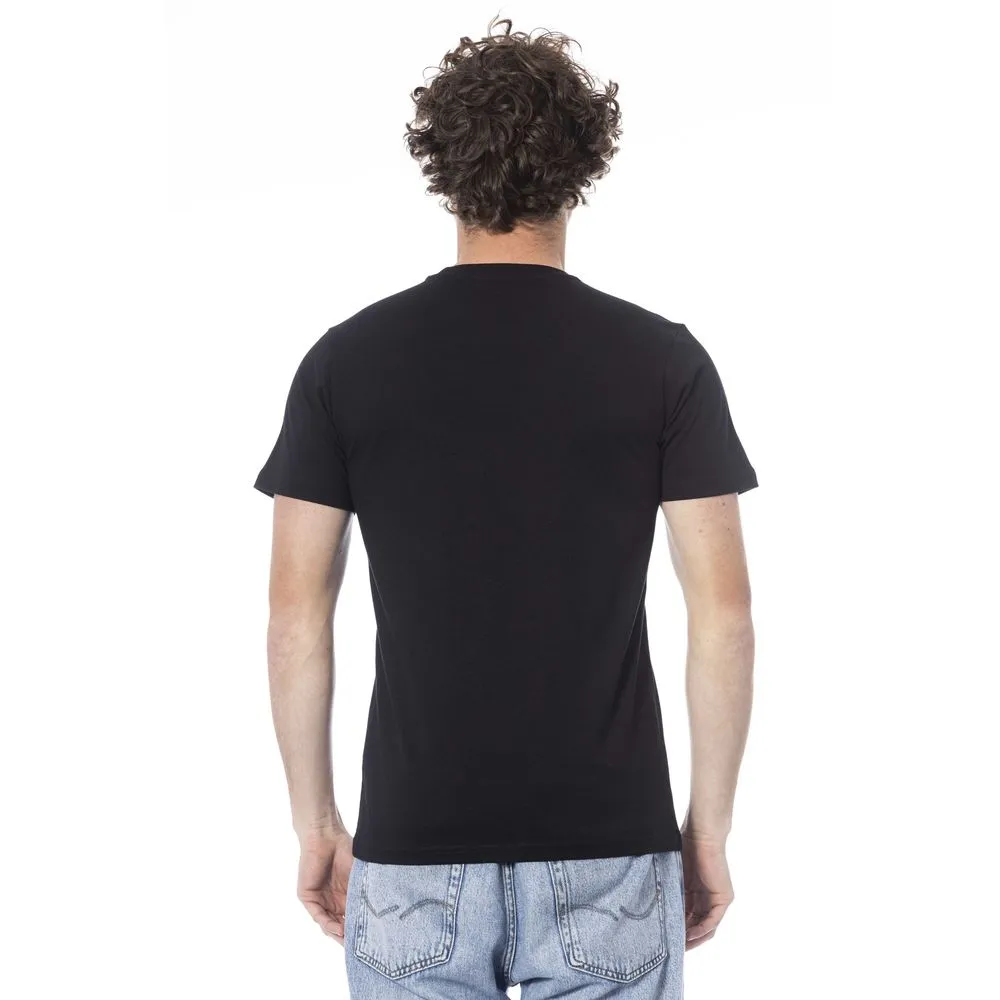 Cavalli Class Black Cotton Men Men's T-Shirt