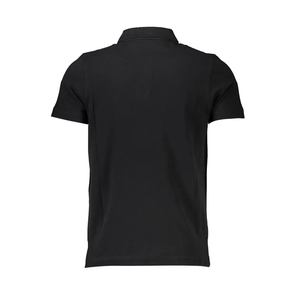 Cavalli Class Black Cotton Men Polo Men's Shirt