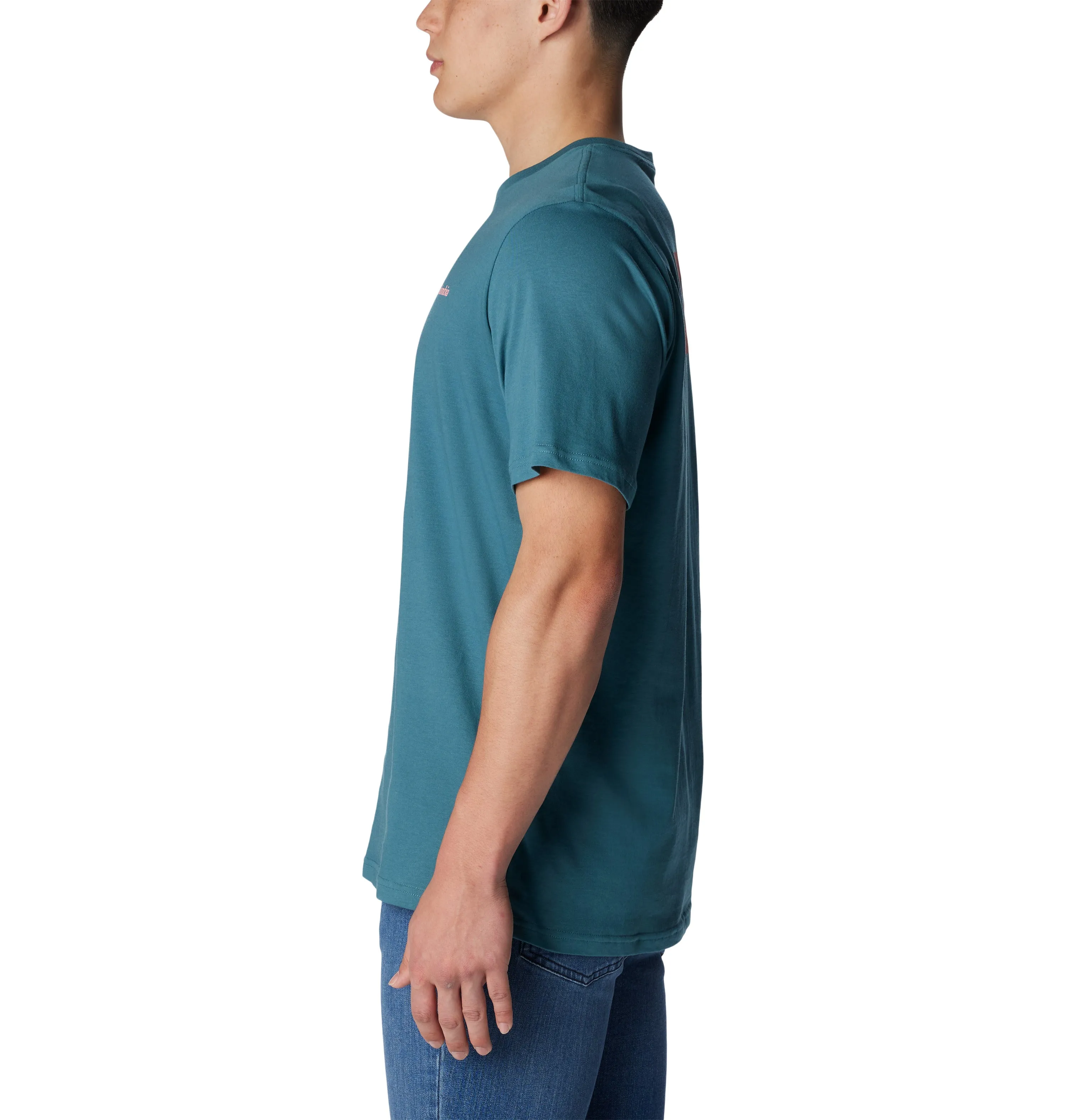 Columbia Men's North Cascades Short Sleeve Tee (Cloudburst/CSC Box Logo)