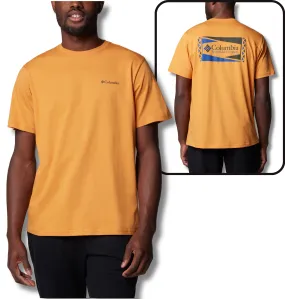 Columbia Men's North Cascades Short Sleeve Tee (Sunstone/Hex Flag)