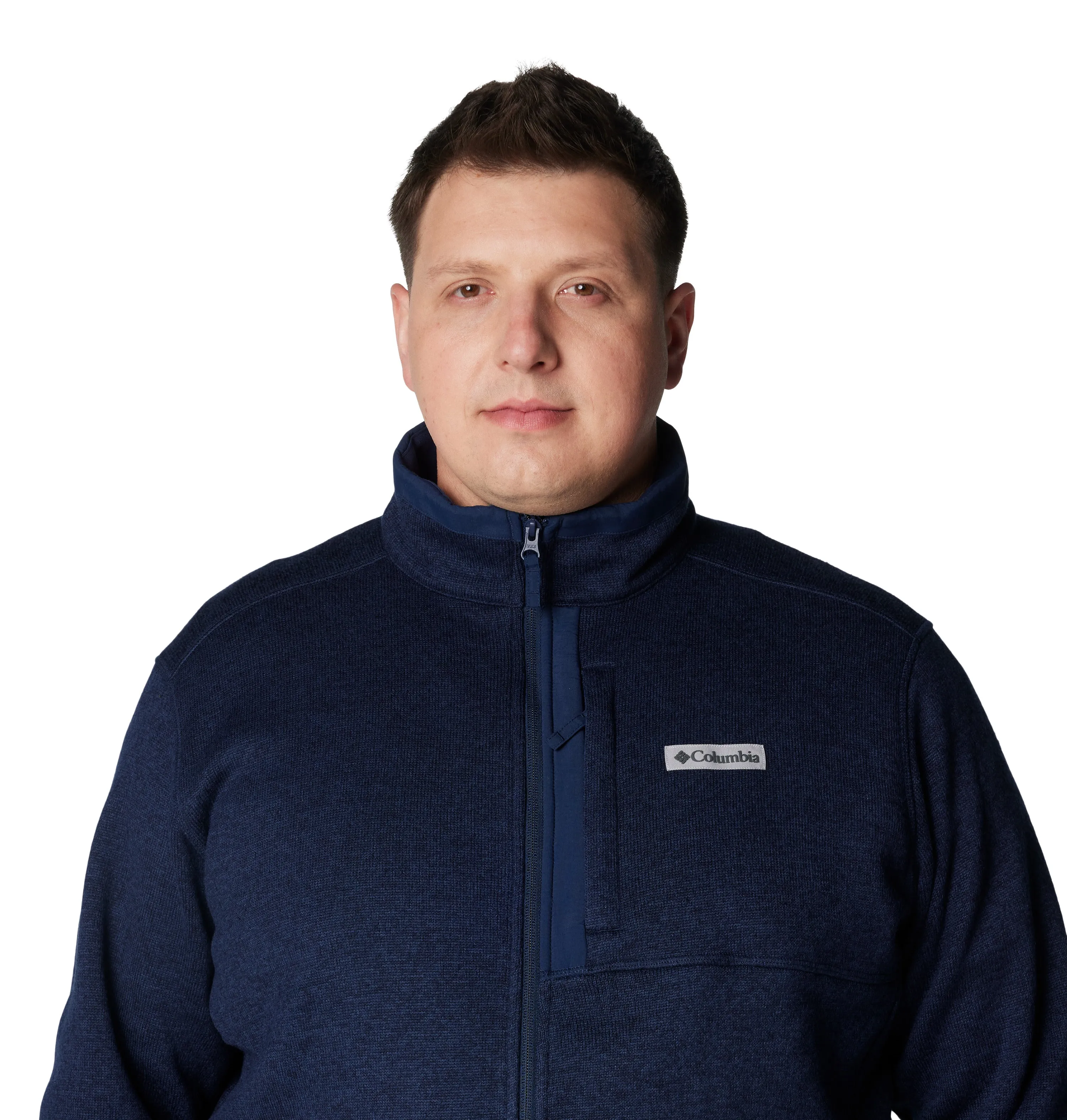 Columbia Men's Sweater Weather II Full Zip Fleece (Collegiate Navy)