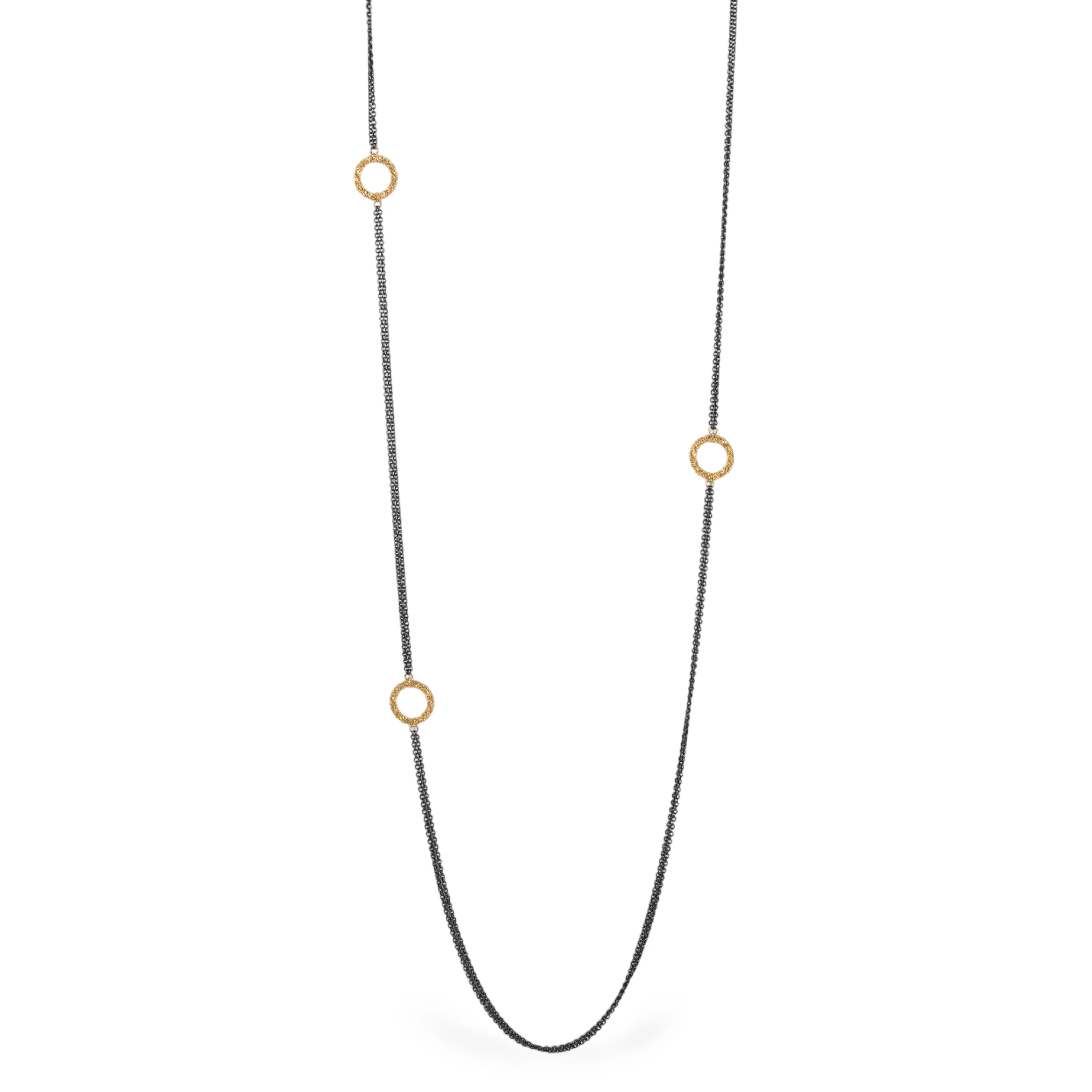 Contrast Asymmetrical Hoop Necklace