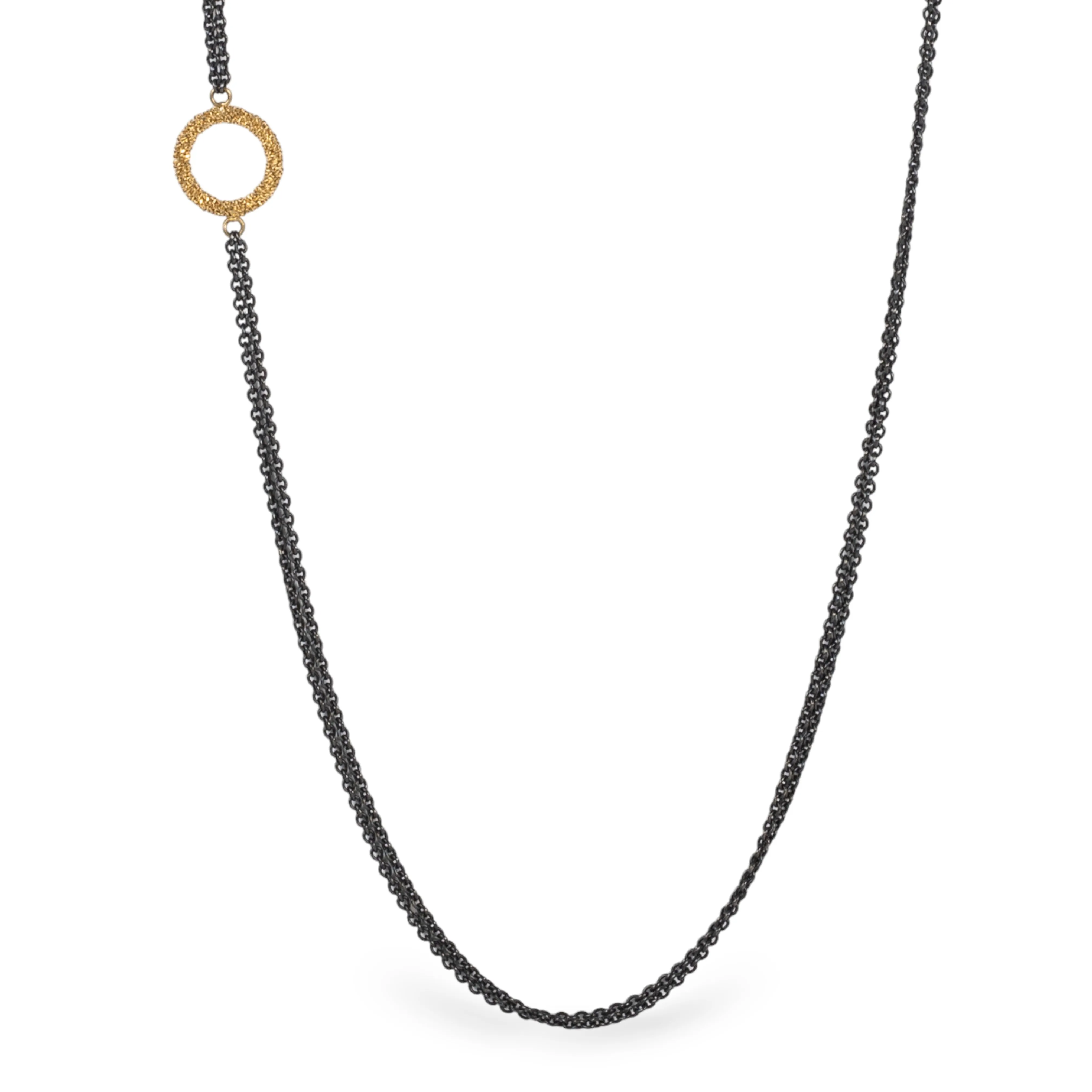 Contrast Asymmetrical Hoop Necklace