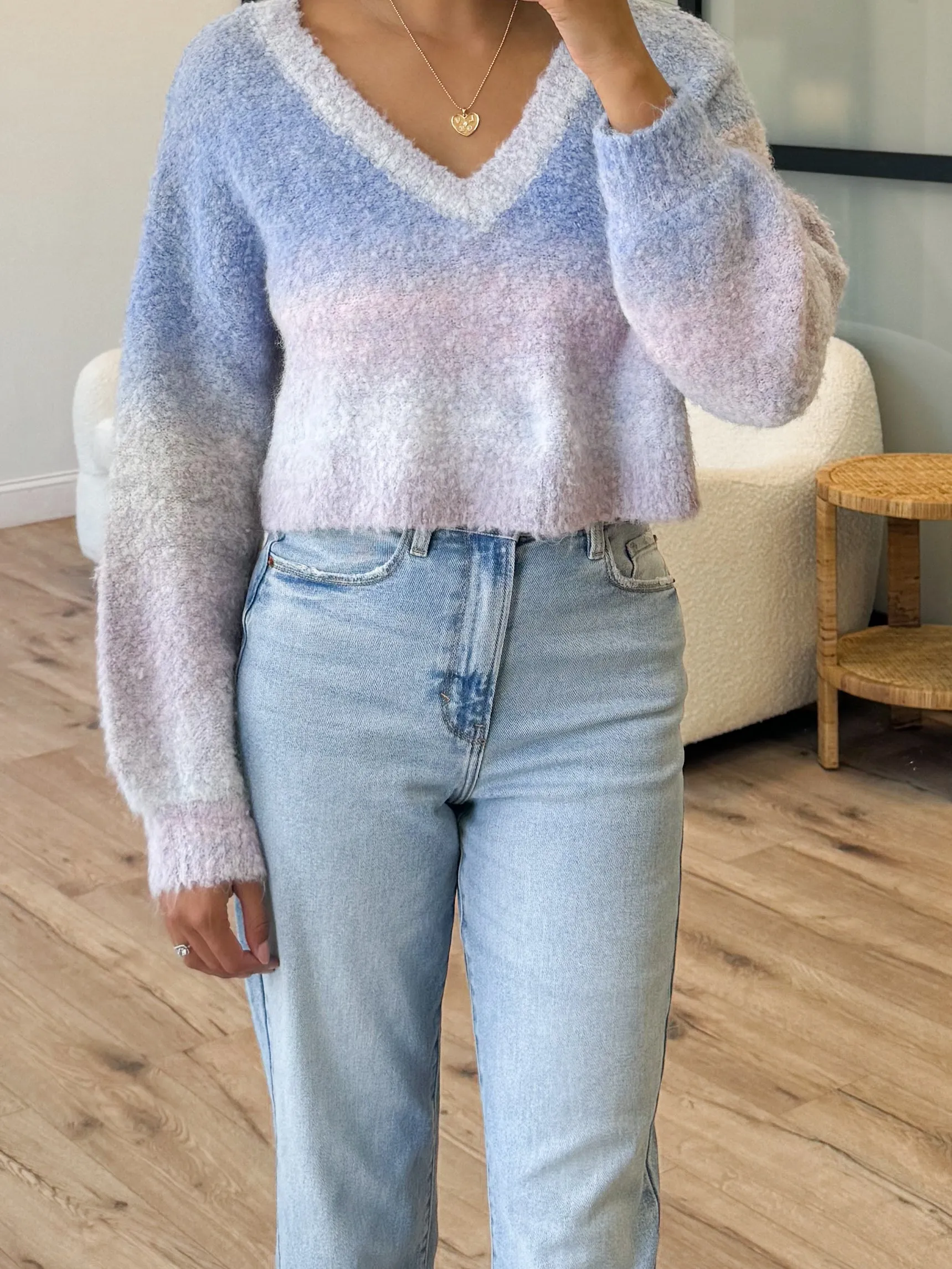 Cowen Cropped Ombre Sweater | FINAL SALE