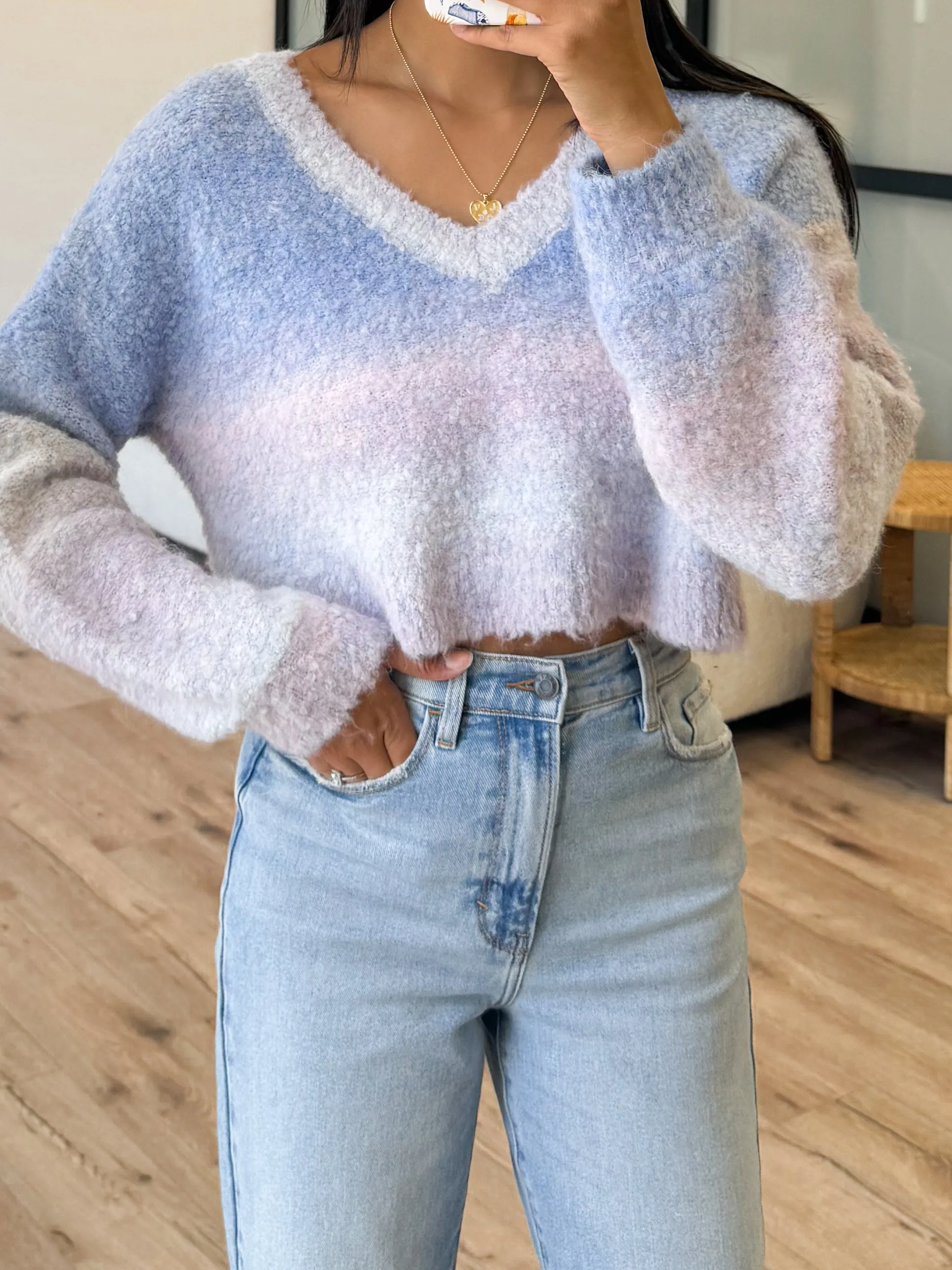 Cowen Cropped Ombre Sweater | FINAL SALE