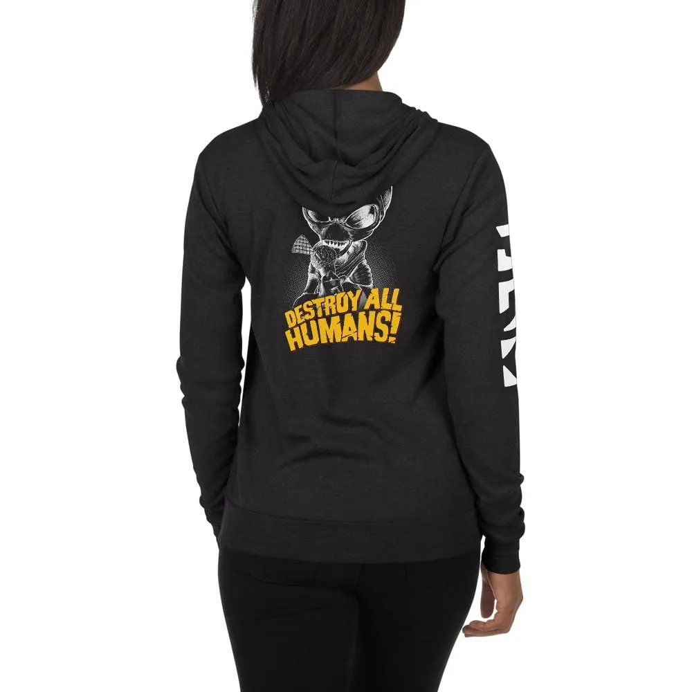 Destroy All Humans Summer Crypto Zip Up