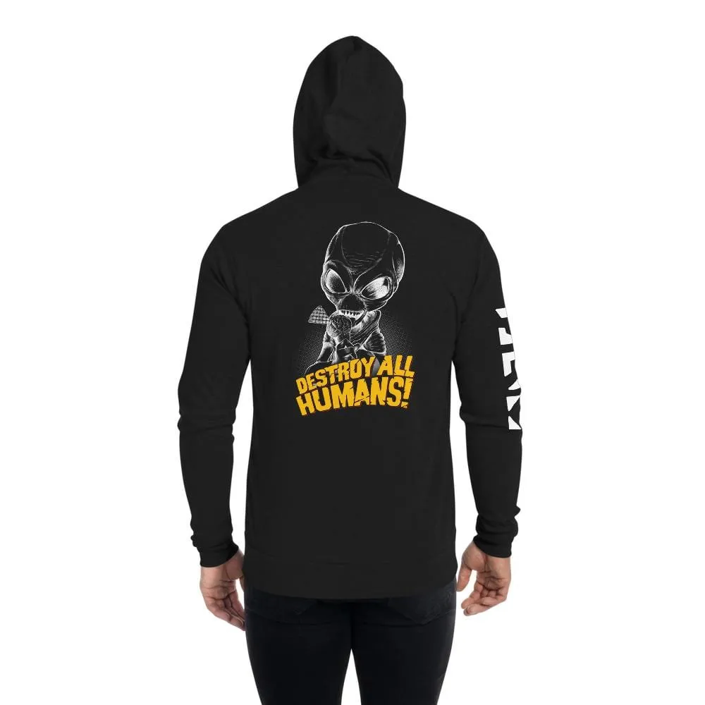 Destroy All Humans Summer Crypto Zip Up